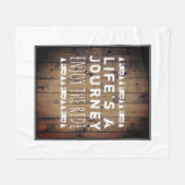 Couverture Polaire Appréciez le bois rustique de campeur de la (Devant (Horizontal))