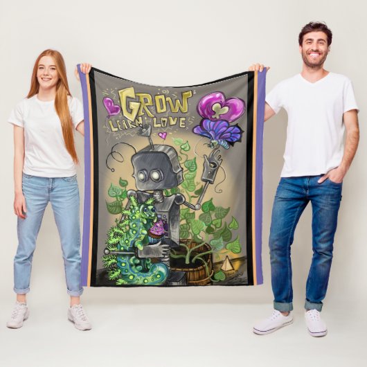 Couverture Polaire Apprendre l'amour Smooshie et Bloop (En situation)