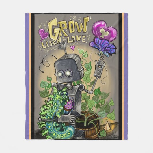 Couverture Polaire Apprendre l'amour Smooshie et Bloop (Devant)