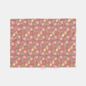 Couverture Polaire Après-midi Rosy Posy  (Devant (Horizontal))