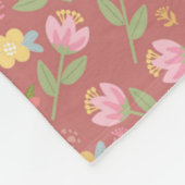 Couverture Polaire Après-midi Rosy Posy  (Coin)