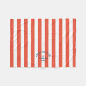 Couverture Polaire Apres Ski Club Custom Location Retro Red Stripe (Devant (Horizontal))