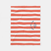 Couverture Polaire Apres Ski Club Custom Location Retro Red Stripe (Devant)