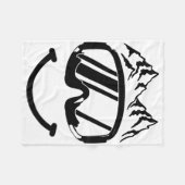 Couverture Polaire Apres Ski Snowboard Snowmobile Funny Ski Snowmo (Devant (Horizontal))