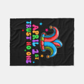 Couverture Polaire April Fool's Day Trust April 1st Prank Joke Gift (Devant (Horizontal))