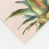 Couverture Polaire Aqua Cream Joyeux ananas tropical (Coin)