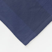 Couverture Polaire Aqua Navy Blue Nautical Stripes Design Ancre (Coin)