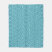 Couverture Polaire Aqua turquoise moderne motif abstrait (Devant)