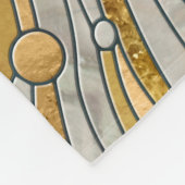 Couverture Polaire Aquamarine River Mosaic Art Abstrait (Coin)