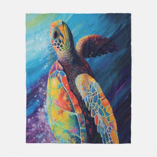 Couverture Polaire Aquarelle (Devant)