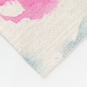 Couverture Polaire aquarelle à la main abstraite brosse traits retour (Coin)