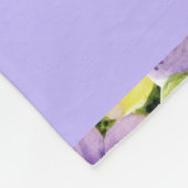 Couverture Polaire Aquarelle à papillon multicolore personnalisée (Coin)