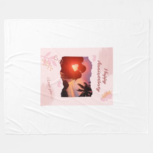 Couverture Polaire Aquarelle Acier Toison Blanche Confort Mystique (Devant (Horizontal))