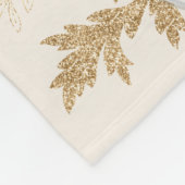 Couverture Polaire Aquarelle blanche et Citrouille or (Coin)