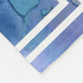 Couverture Polaire Aquarelle bleu mou mou Personnalisée Filles (Coin)