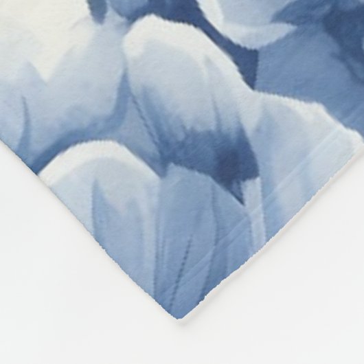 Couverture Polaire Aquarelle Blue Dutch Delft Windmill (Coin)