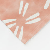 Couverture Polaire Aquarelle Boho Neutre Bande Impression (Coin)