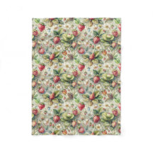 Aquarelle botanique vintage du jardin de fraises