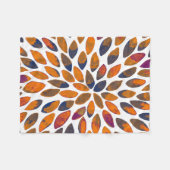 Couverture Polaire Aquarelle brosse traits - effet rouillé (Devant (Horizontal))