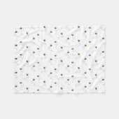 Couverture Polaire Aquarelle Bumblebee Baby (Devant (Horizontal))