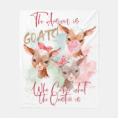 Couverture Polaire Aquarelle Chèvres - La réponse est chèvres (Devant)