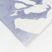 Couverture Polaire Aquarelle Chickadee Oiseau d'hiver Faune Nature (Coin)