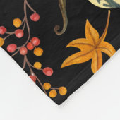 Couverture Polaire Aquarelle Citrouilles : Automne Motif sans couture (Coin)