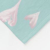 Couverture Polaire Aquarelle cœurs (Coin)
