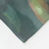 Couverture Polaire Aquarelle Colibri et rose (Coin)