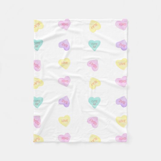 Couverture Polaire Aquarelle Convo Heartz Slang Fleece Petite couvert (Devant)