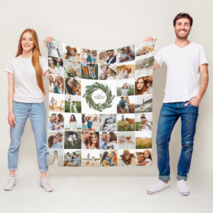 Couverture Polaire Aquarelle couronne élégante 38 photo famille moder