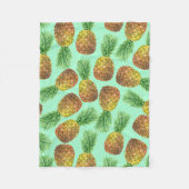 Couverture Polaire Aquarelle d'ananas 2 (Devant)