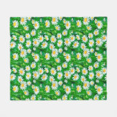 Couverture Polaire Aquarelle dans un champ vert (Devant (Horizontal))