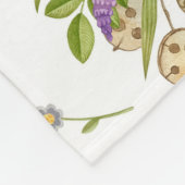 Couverture Polaire Aquarelle d'automne, Composition transparente. (Coin)