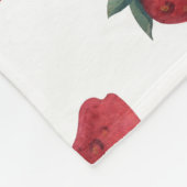 Couverture Polaire Aquarelle de fraises : Jouer Motif sans couture (Coin)