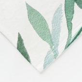 Couverture Polaire Aquarelle de jalon renard forestier (Coin)