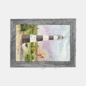 Couverture Polaire Aquarelle de lancement de Rocket de phare de Cap (Devant (Horizontal))