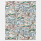 Couverture Polaire Aquarelle de New York (Devant)