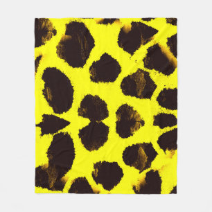 Couverture Polaire Aquarelle de Poster de animal Abstrait Leopard