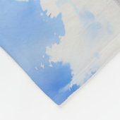 Couverture Polaire Aquarelle de Santorin (Coin)