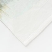 Couverture Polaire Aquarelle de style Cabine d'orignal rustique (Coin)