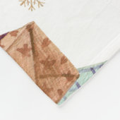 Couverture Polaire Aquarelle décoration de noël motif (Coin)