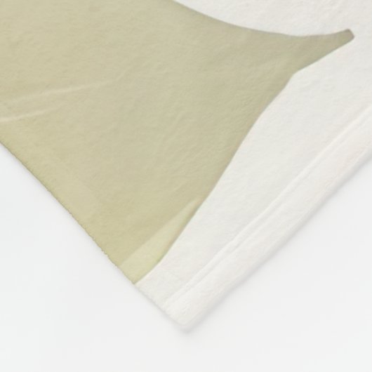 Couverture Polaire Aquarelle délicate peinture florale (Coin)