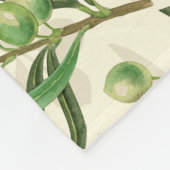 Couverture Polaire Aquarelle des branches d'olive (Coin)