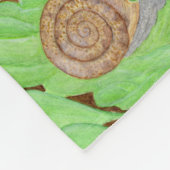 Couverture Polaire Aquarelle des escargots (Coin)