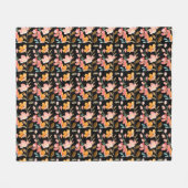 Couverture Polaire Aquarelle Élégante Monogramme (Devant (Horizontal))