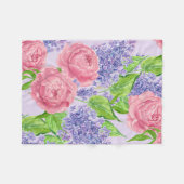 Couverture Polaire Aquarelle et lilas (Devant (Horizontal))