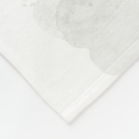 Couverture Polaire Aquarelle Eucalyptus Verdure Feuille (Coin)