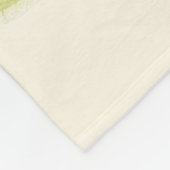 Couverture Polaire Aquarelle Fleur de printemps de Pâques (Coin)