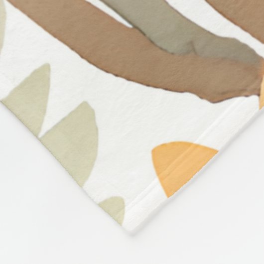 Couverture Polaire Aquarelle Fleur sauvage Boho Soft Pastel Spring (Coin)